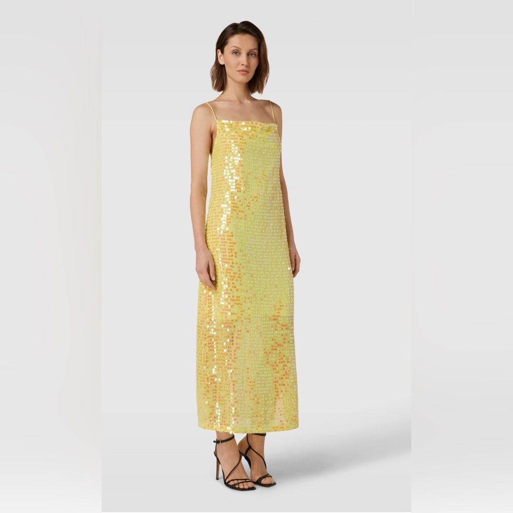 Hugo Koniya Sequin Yellow dress